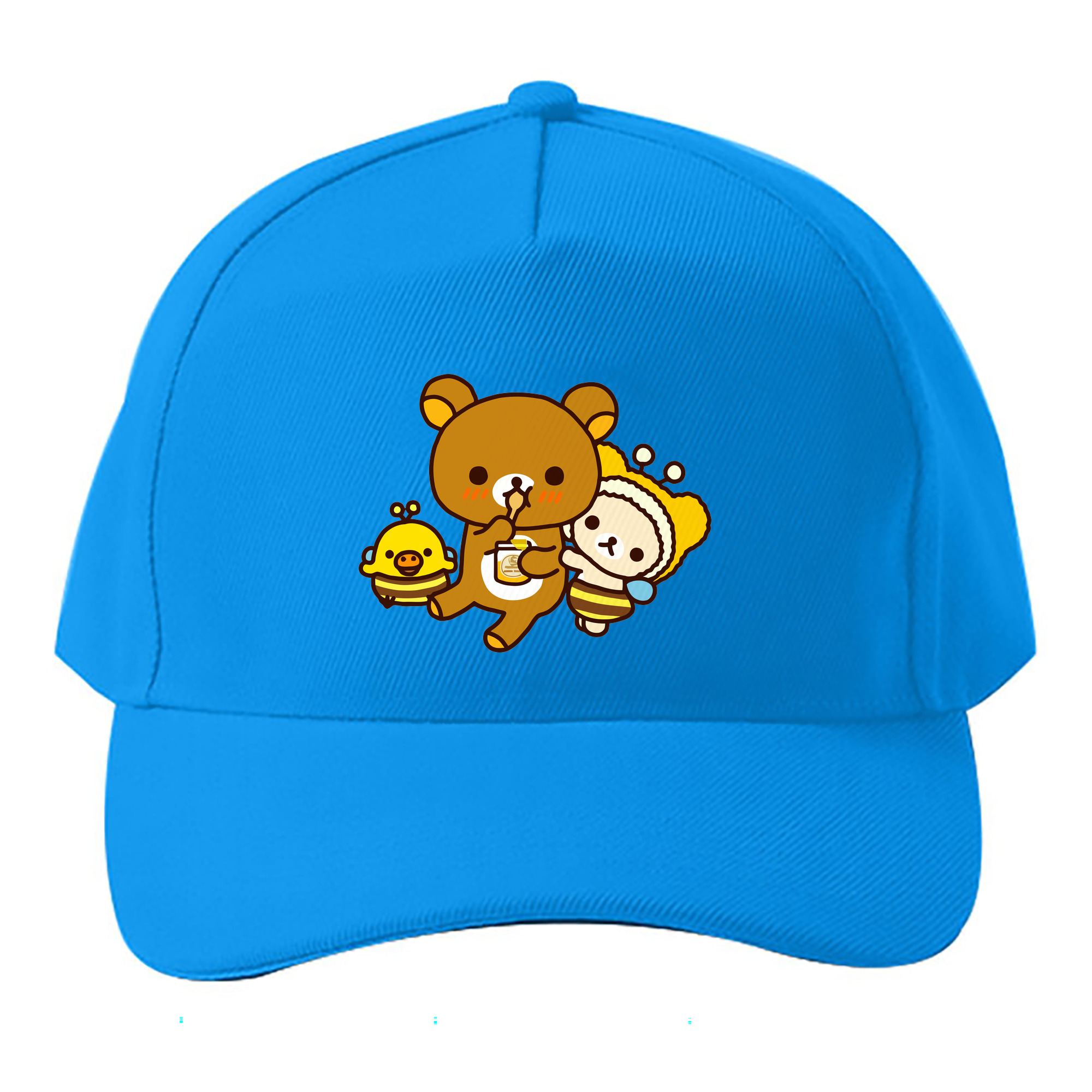 （画像用） リラックマ リラックマ キイロイトリ Rilakkuma Korilakkuma Kiiroitori ベースボールキャップ 綿100％ 男女兼用 帽子 スポーツ